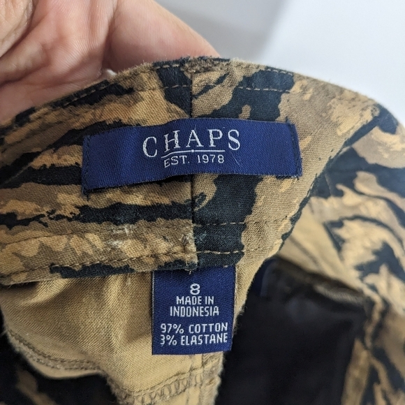 CHAPS Animal Print Pencil Skirt - Picture 8 of 8